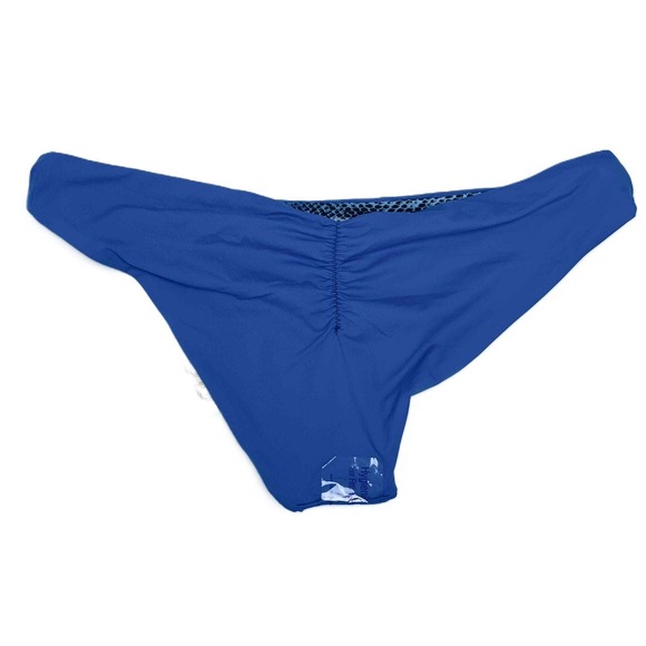 NWT Becca Size Large Reversible Bikini Blue Snake Print Pattern - Picture 5 of 12